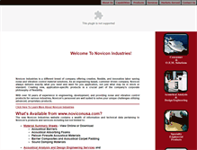 Tablet Screenshot of noviconusa.com